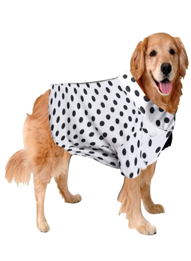 Sage Square Crazy Printed Dog Shirt, Trending Dog Shirt, Ultra Soft & Light Weight, Comfortable & Breathable Dog Apparel, Trendy Outfit (XSmall - 12 inch) (Polka White) - Image 1
